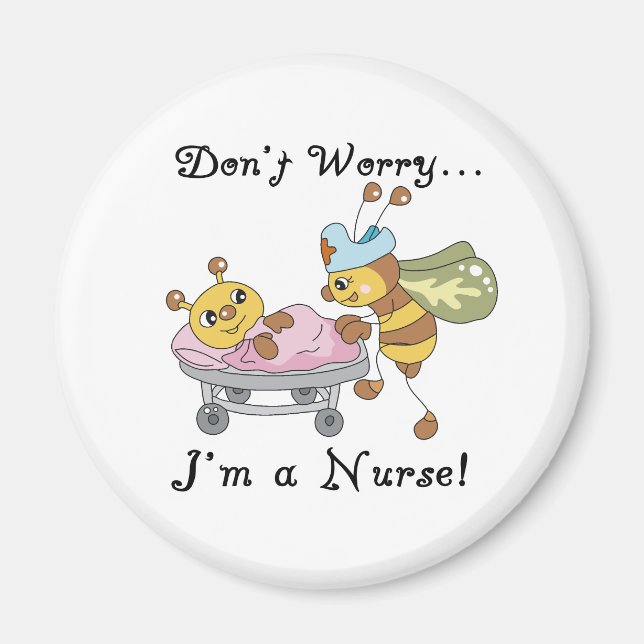 Oroa dig inte, jag är sjuksköterska magnet (Framsidan)
