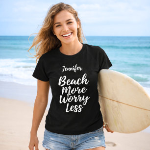 Oroa dig inte mer för citattecken, svart namn t shirt