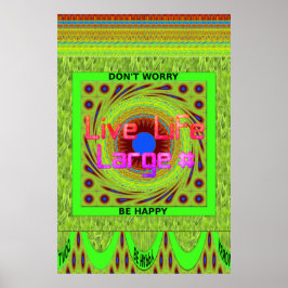 Oroa dig inte om du skriver ut Lycklig Poster