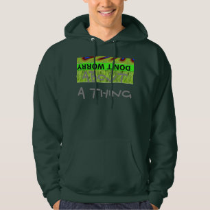 Oroa dig inte om du skriver ut Lycklig Sweatshirt Med Luva