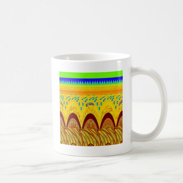Oroa dig inte om du vill skriva ut Lycklig Kaffemugg (Höger)