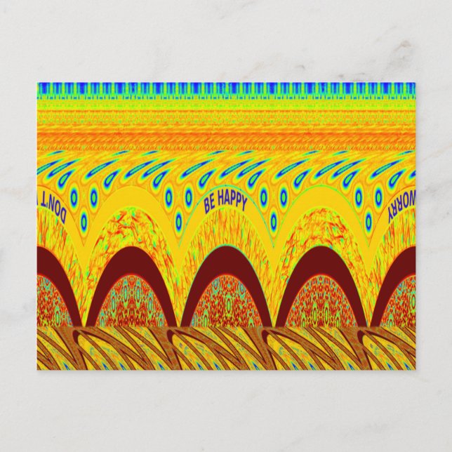 Oroa dig inte om du vill skriva ut Lycklig Vykort (Framsida)