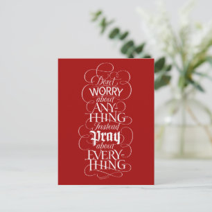 OROA dig inte om någonting - Christian Calligraphy Helg Vykort