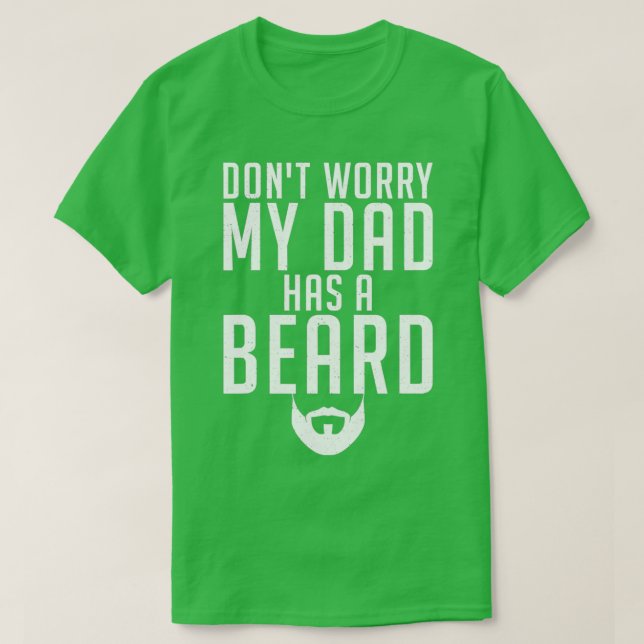 Oroa dig inte Pappa har en skäggig klassisk TShirt T Shirt (Design framsida)