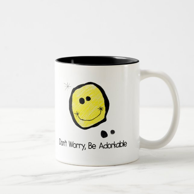 Oroa dig inte, var adorkable mugg (Höger)