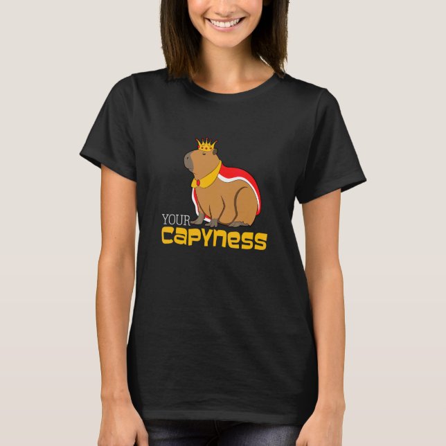 Oroa dig inte Vara Capy Söt Capybara T Shirt (Framsida)