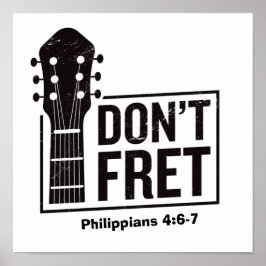 Oroa er inte (Filipper 4:6-7) Gitarr Poster