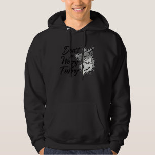 Oroa Er Inte Vara Lurig Räv Djur För Män Kvinnor Hoodie