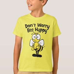 Oroa inte är den lyckliga roliga humlan för bi t shirt
