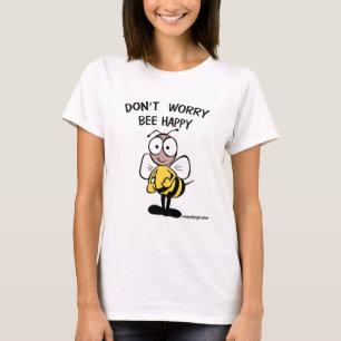 Oroa inte den gulliga bilycklig tee shirt