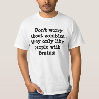 Oroa inte om zombies. t-skjorta t-shirt