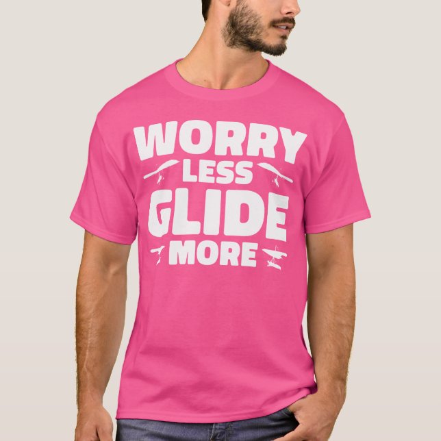 Oroa Mindre Segla Mer Hängglidare Hängglidning T Shirt (Framsida)