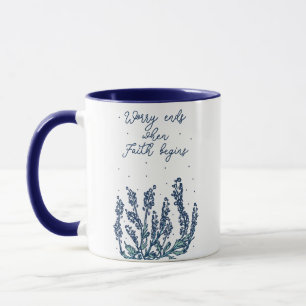 OROA SLUT NÄR FAITH GEGINS RELIGION FAITH QUOTE MUGG