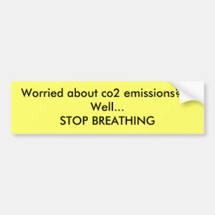 Oroat om co2utsläpp??? Brunn… STOPP BREAT… Bildekal