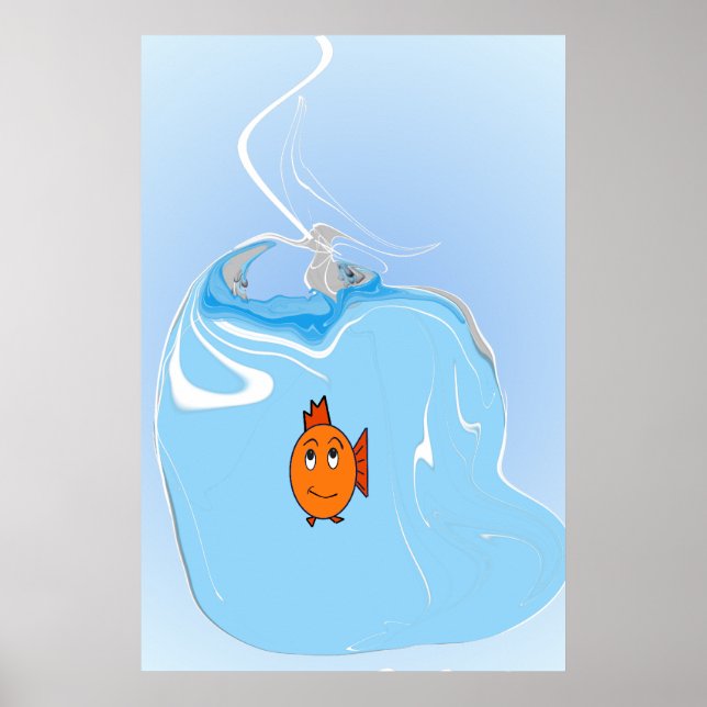 Orolig Fisk Poster (Framsidan)