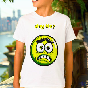 Orolig Grön Emoji – Rollig och Uttrycksfull Design T Shirt