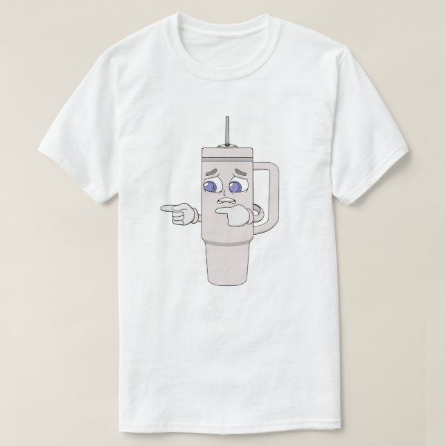Orolig Shaker-kopp Orolig Maskot T Shirt (Design framsida)