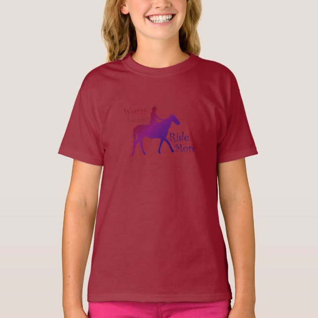 Oroliga mindre  hästar tee shirt (Framsida)