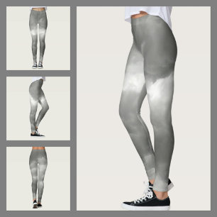 Oroliga moln Grå Chic Leggings