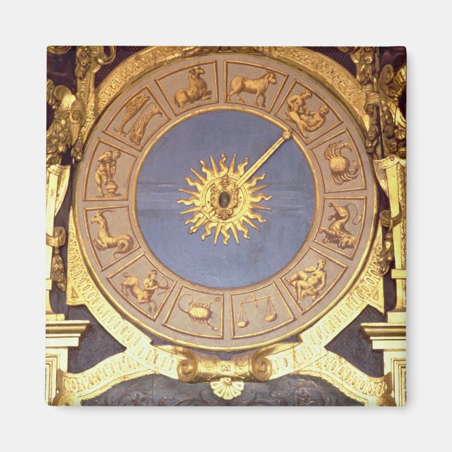 Orologio Zodicale (Zodiac Clock) (fresco and gilde Magnet (Framsidan)
