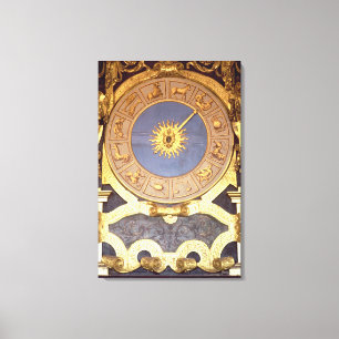 Orologio Zodicale (Zodiac tar tid på) (frescoen Canvastryck