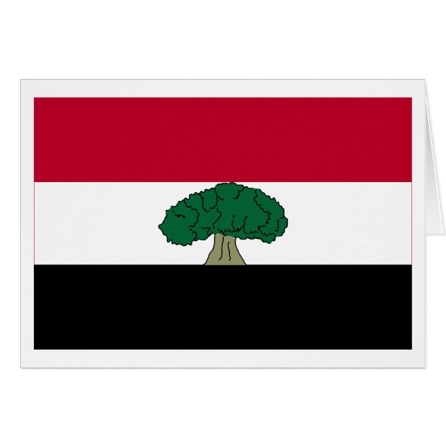 Oromia flagga hälsningskort (Framsidan Horizontal)