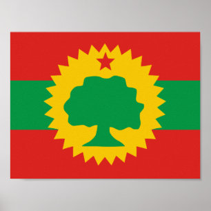 Oromo flaggaaffisch poster