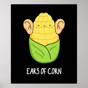 Öron i Maj Funny Maj Pun Mörk BG Poster