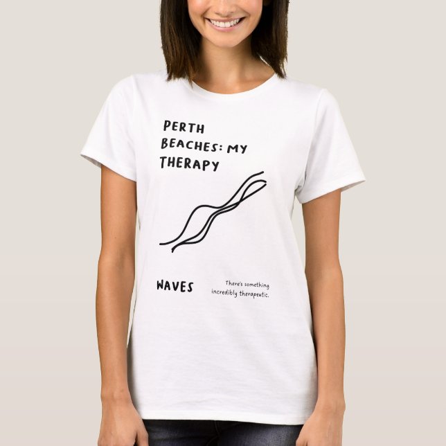 Öron: Min terapi | Minimalistlinjebilder T Shirt (Framsida)