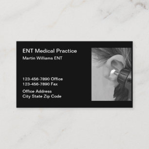 Öron Nose Throat ENT Doktor Businesscards Visitkort
