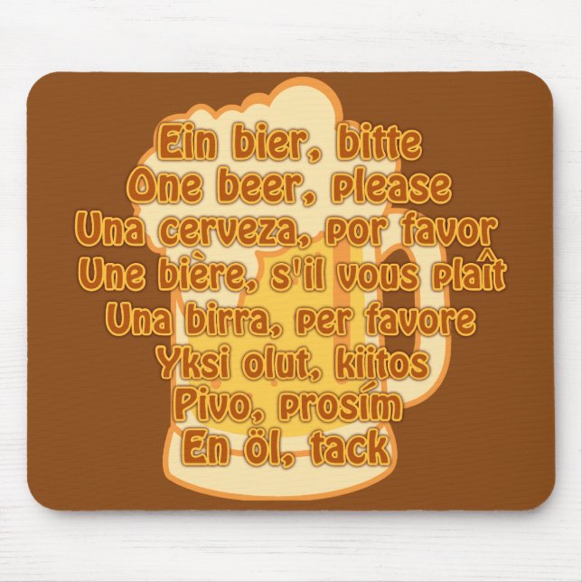 Öron och balansorgan för anpassningsbar på språk musmatta (Framsidan)