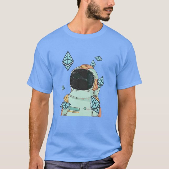 Öron till Måne ETH Space Man Merch T Shirt (Framsida)