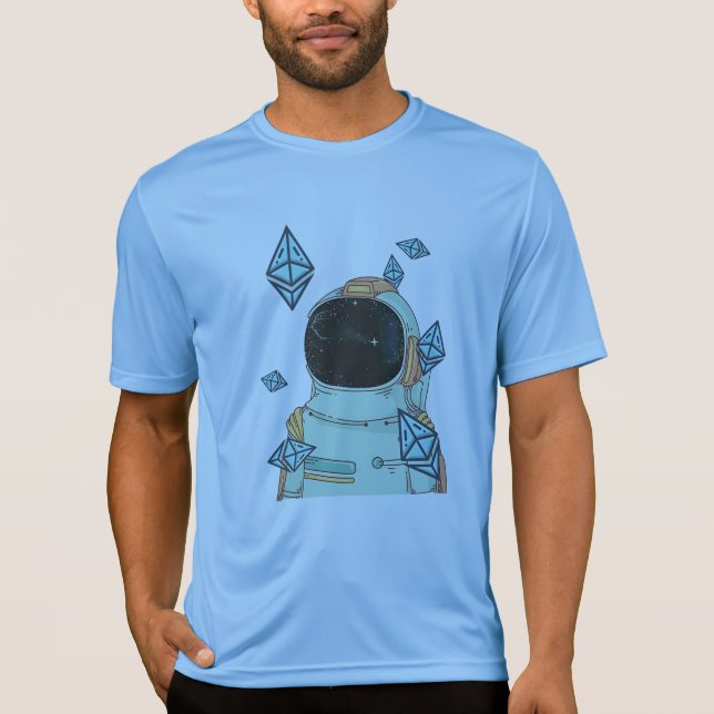 Öron till Måne ETH Space Man Merch T Shirt (Framsida)