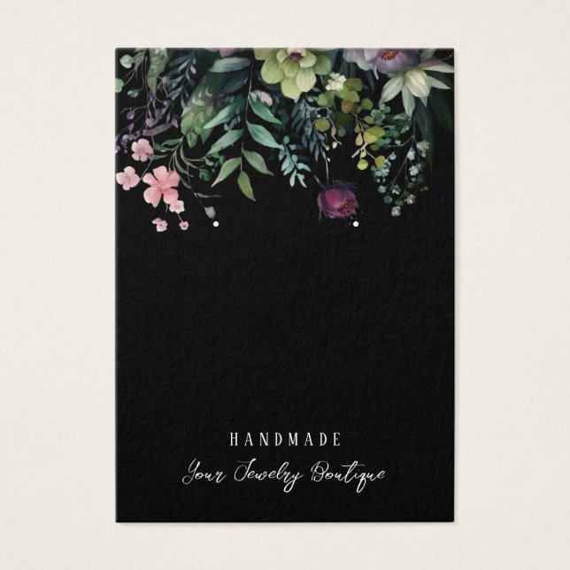 Öronfärgning Blommor Judiska Visningar Visitkort (Framsidan)