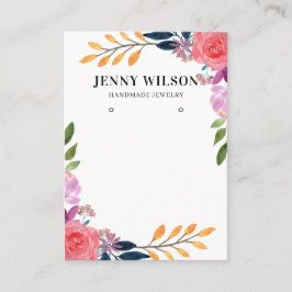 Öroninnehavare för Visning av juveler ・ Vattenfärg Visitkort