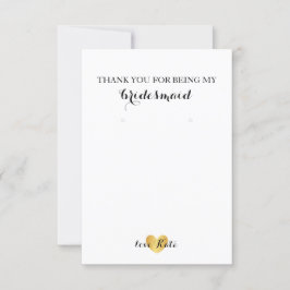 Öroninnehavare/tackkort - Hjärtglam Guld Inbjudningar