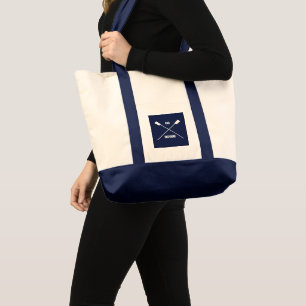 Öroninspirerande slogan och korsade örlogsflottan tygkasse
