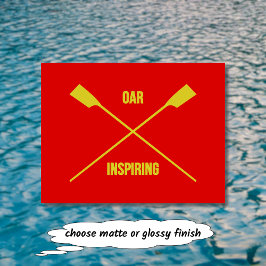 Öroninspirerande slogan och korsade öron rött vykort