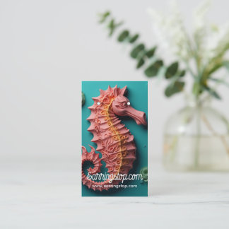 Öronkort för 3D Sea Horse Sea Life Mönster Visitkort