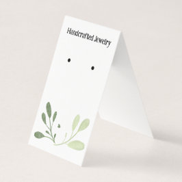 Öronkort för det botaniska motif-Lodrät Visitkort