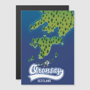 Oronsay Skottland ö karta