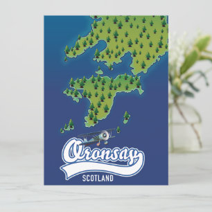 Oronsay Skottland ö karta 