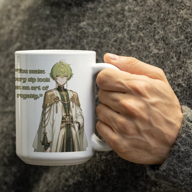 Öronstickande Royal Anime Kille Kaffemugg (Skapare uppladdad)