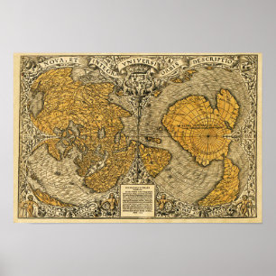 Oronteus Finaeus Karta Poster