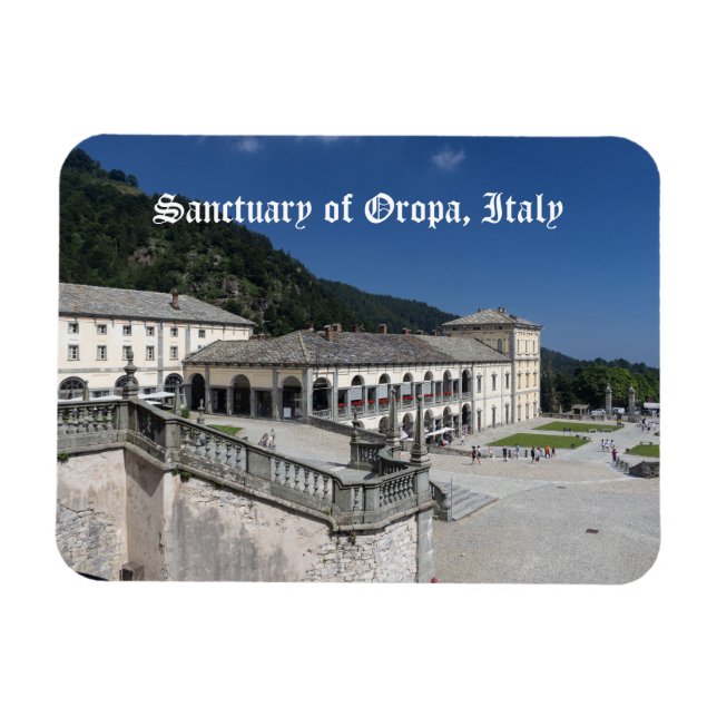 Oropa, piedmont, Italien Magnet (Horisontell)