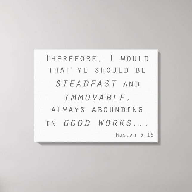 orörliga, stadig lyft mangmosiah canvastryck (Framsida)