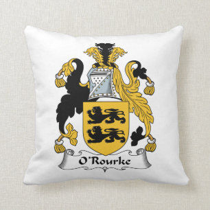 O'Rourke familjvapensköld Kudde