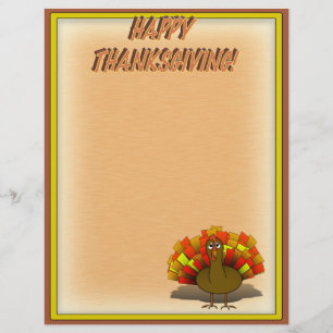 Oroväckande Thanksgiving Turkiet Reklamblad