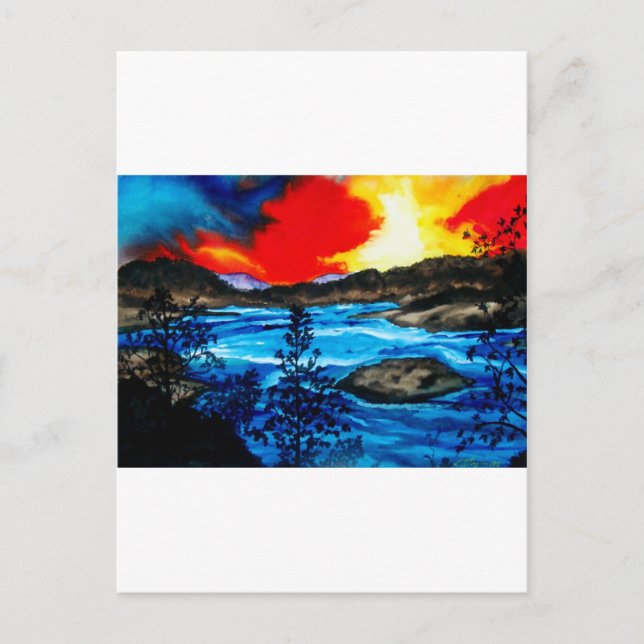 Oroville Färg Vykort (Framsida)