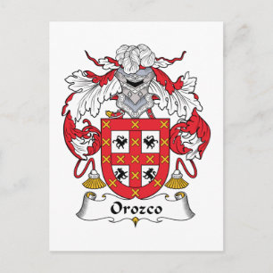 Orozco Family Crest Vykort